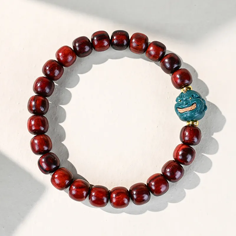 Cuiya Golden Building Rosewood Bracelets Unisex-5