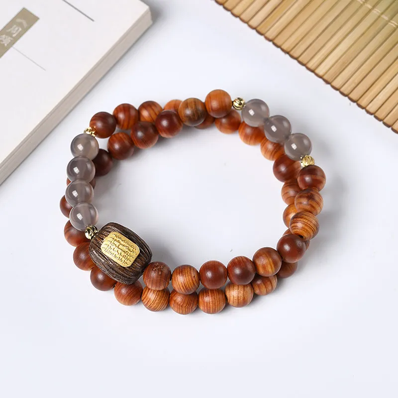 Cuiya Golden Building Thuja Bracelets Unisex-2
