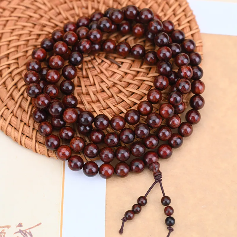 Cuiya Golden Building Pterocarpus Wooden Bracelets Unisex-1