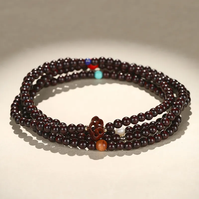 Cuiya Golden Building Rosewood Bracelets Unisex-4