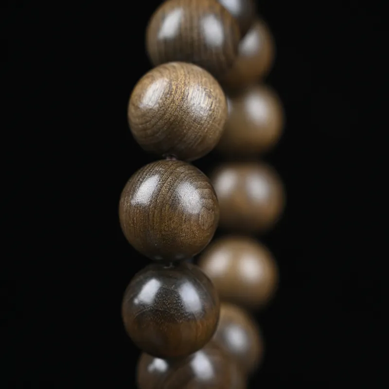 Cuiya Golden Building Bogwood Wooden Bracelets Unisex-5