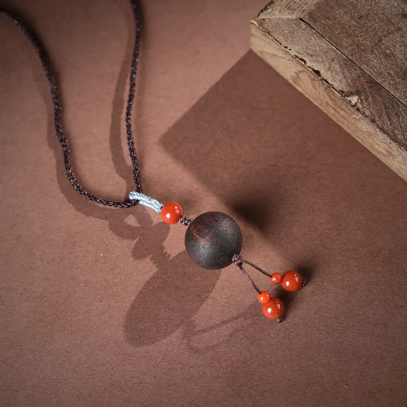 Cuiya Golden Building Agarrattan Necklaces Unisex-4