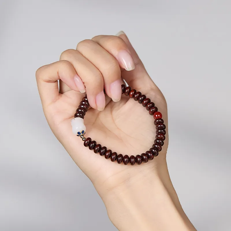 Cuiya Golden Building Rosewood Bracelets Unisex-2