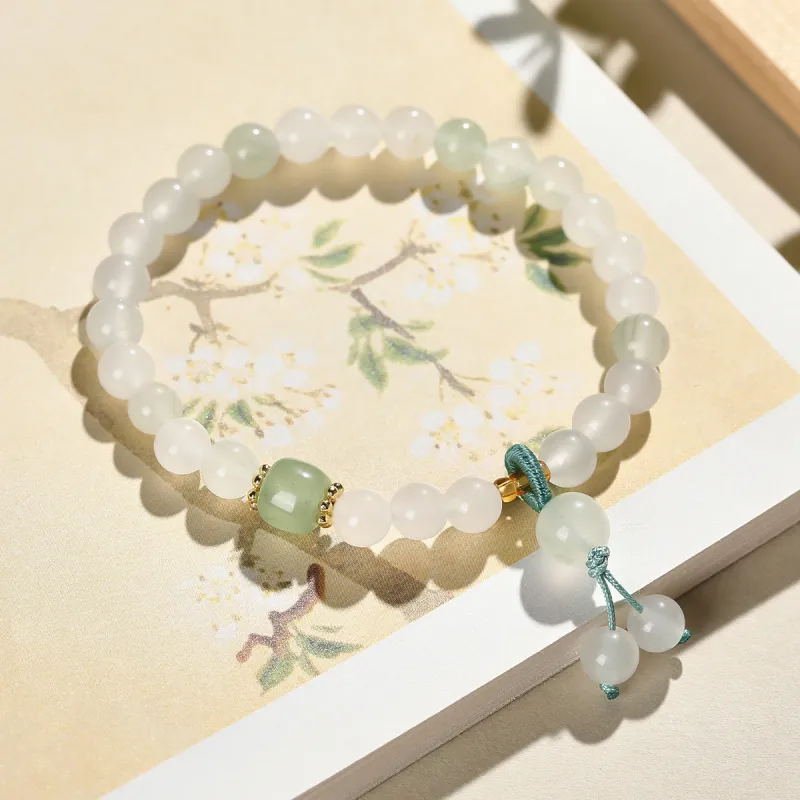 Cuiya Golden Building Tianshan Jade Bracelets Unisex-2