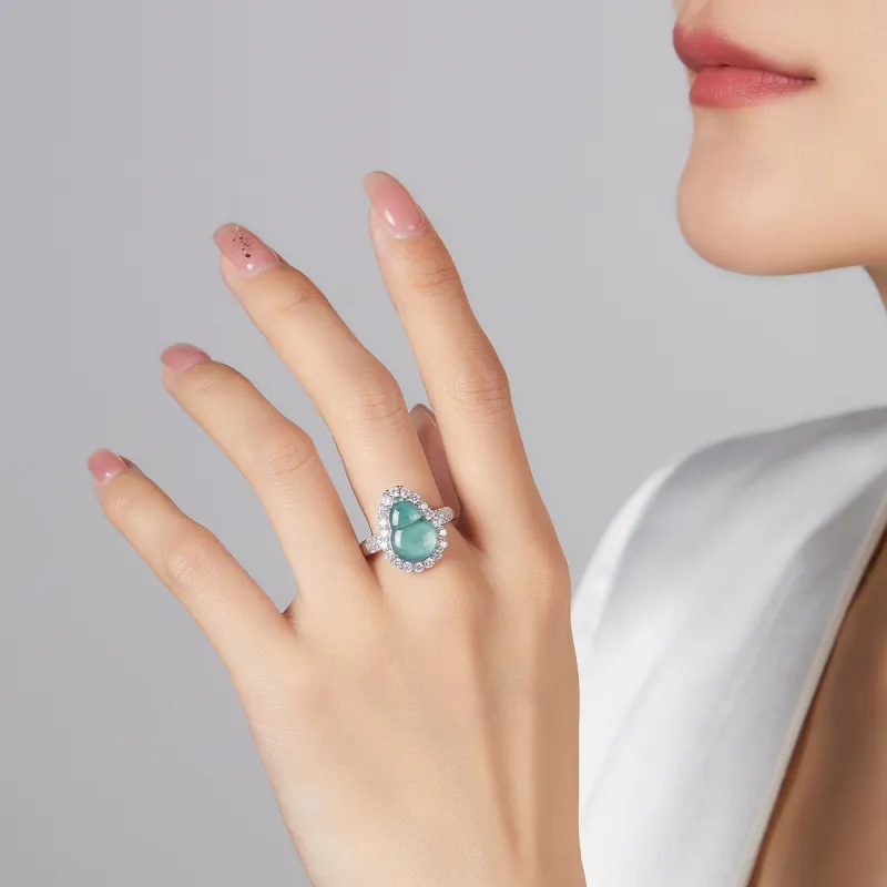 Cuiya Golden Building Ice Glutinous Rings Women's-2