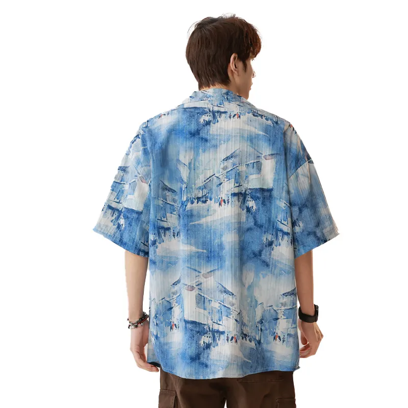 MESUCA Shirt Unisex Hebrides Blue-3