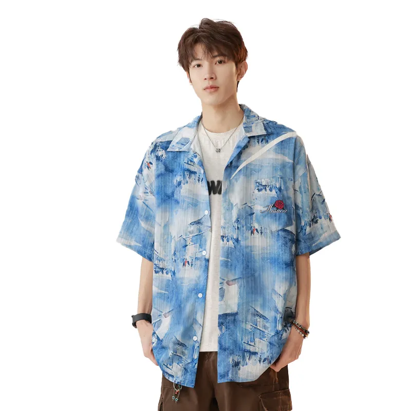 MESUCA Shirt Unisex Hebrides Blue-2
