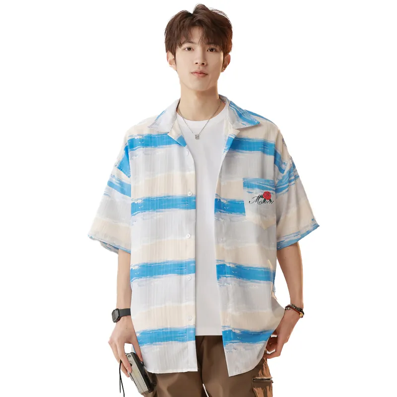 MESUCA Shirts Unisex Bali Blue-2