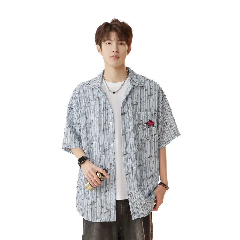MESUCA Shirt Unisex Collins Blue-2