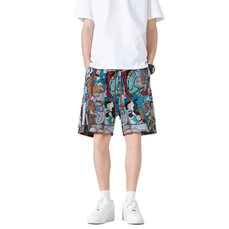 MESUCA Casual Shorts Unisex Roman Brown-2