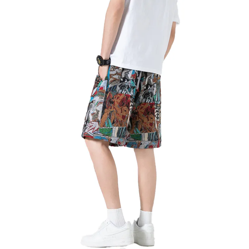 MESUCA Casual Shorts Unisex Roman Brown-3