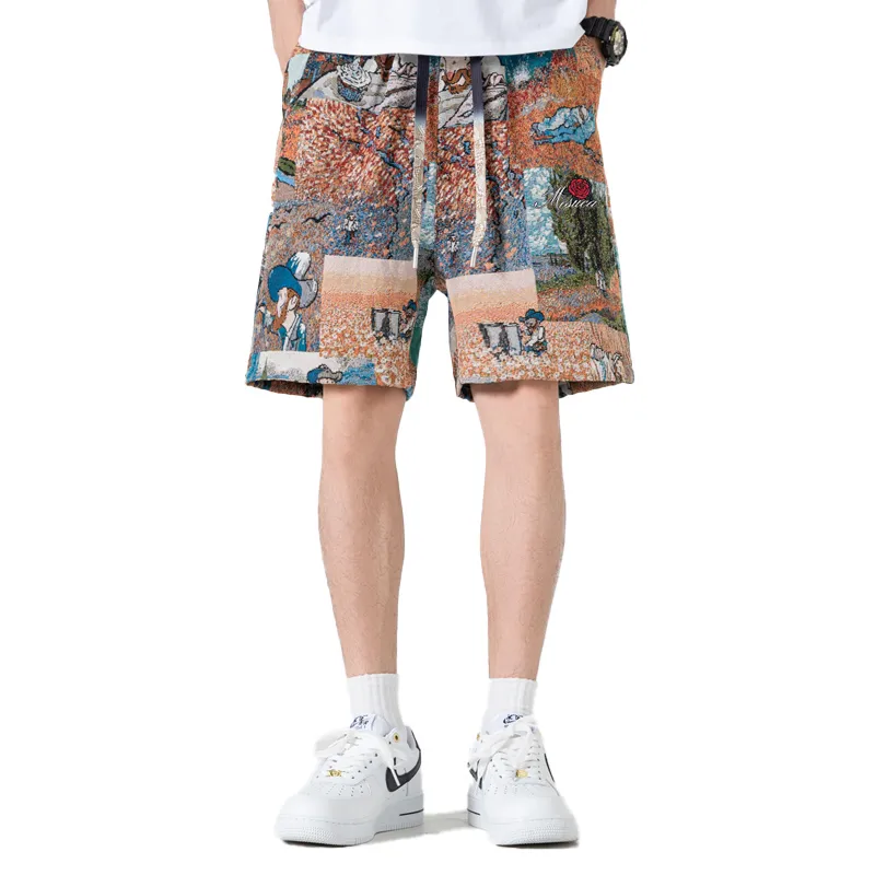 MESUCA Casual Shorts Unisex Van Dyke Brown-2
