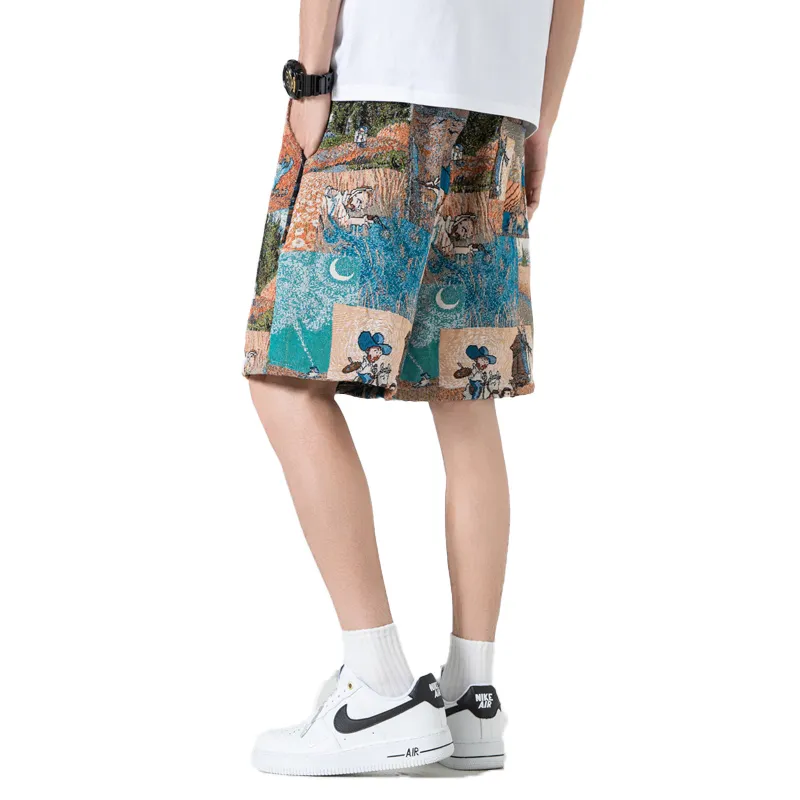 MESUCA Casual Shorts Unisex Van Dyke Brown-3