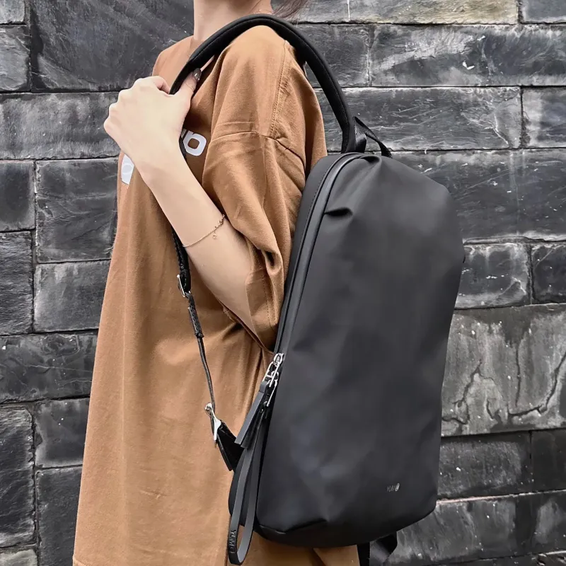Y.U.M.C. Artificial Leather Backpack Medium Size Women's Khaki Black/Red/Pink-13