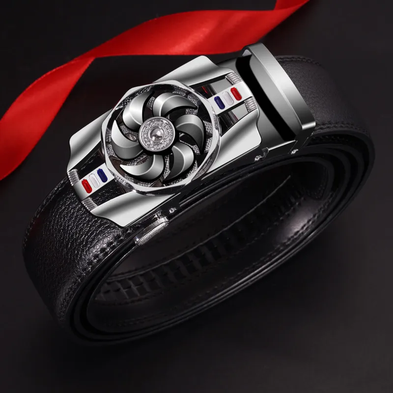TUCANO Cow Split Leather Belts Men's Width 3.5CM-3