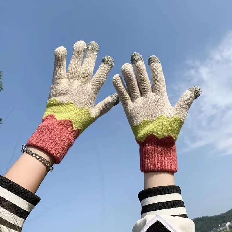BANDICOOT Acrylic Knit Gloves Women's-6