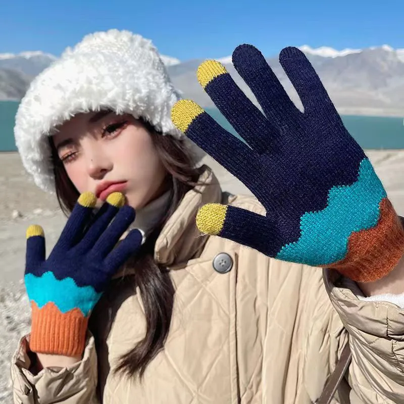 BANDICOOT Acrylic Knit Gloves Women's-2