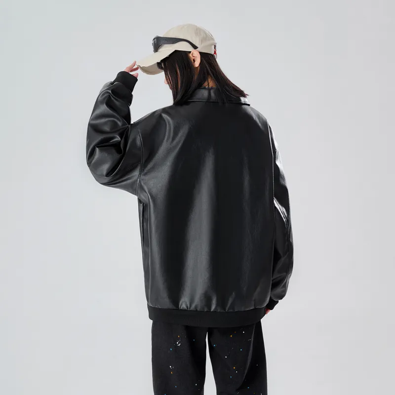 S.view Leather Jacket Unisex Black-7