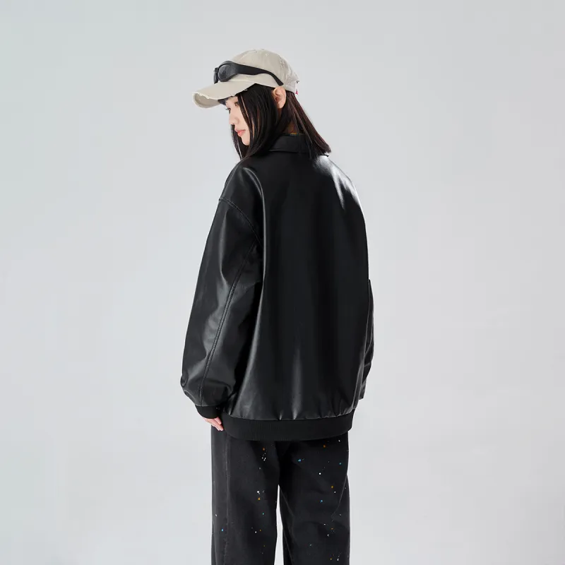 S.view Leather Jacket Unisex Black-8