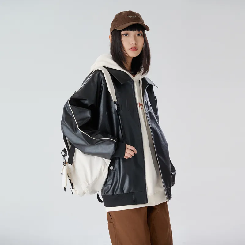S.view Leather Jacket Unisex Black-8