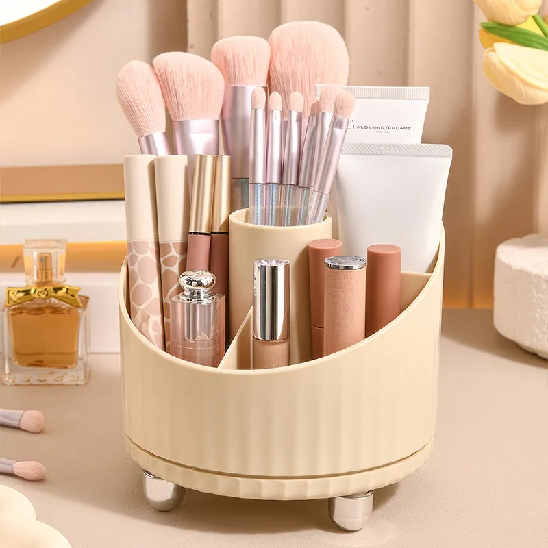 Mabalo Vanity Table With Lipstick Eyeshadow Palette And Makeup Brush Storage Box-3