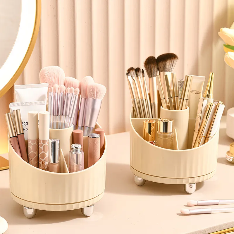 Mabalo Vanity Table With Lipstick Eyeshadow Palette And Makeup Brush Storage Box-2