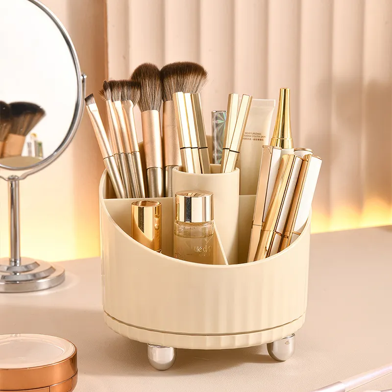 Mabalo Vanity Table With Lipstick Eyeshadow Palette And Makeup Brush Storage Box-6