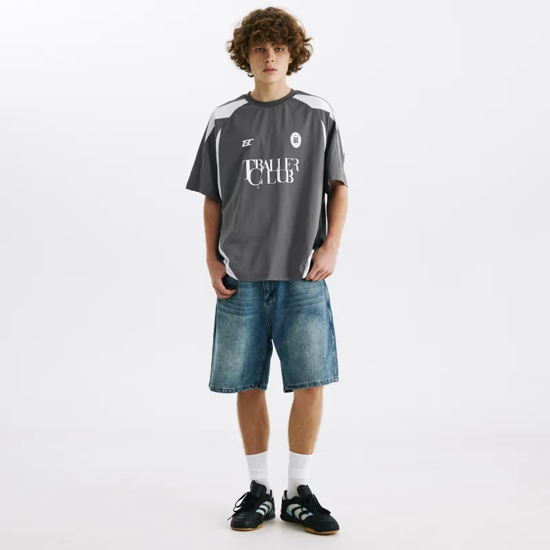 TBALLERBRAND Denim Shorts Men's Blue-4