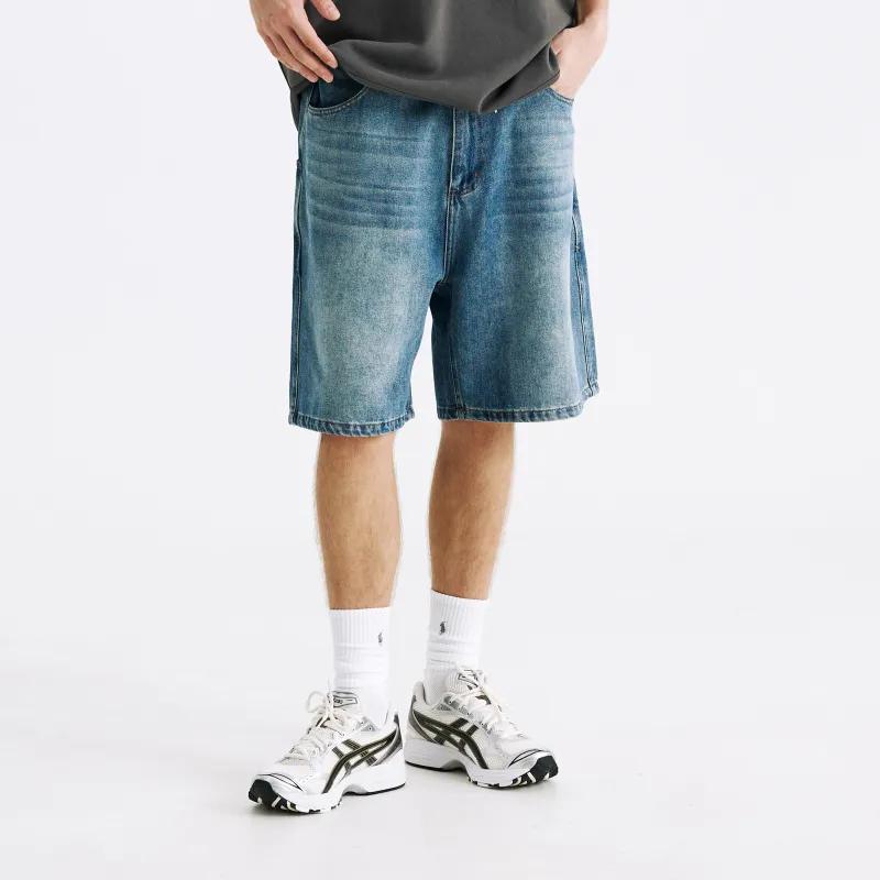 TBALLERBRAND Denim Shorts Men's Blue-2