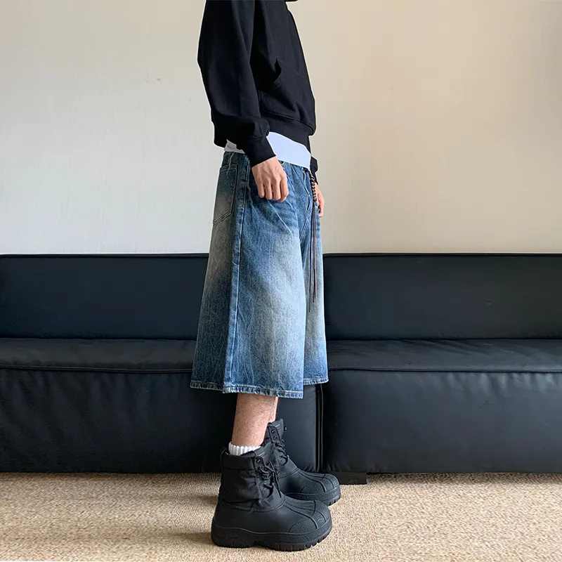 REMODUTION Denim Shorts Unisex-3