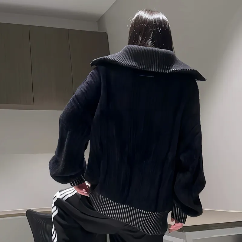 REMODUTION Sweater Unisex Black-5