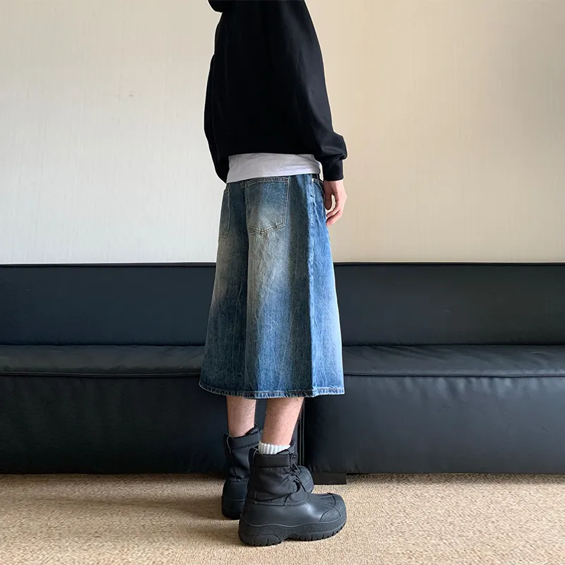 REMODUTION Denim Shorts Unisex-5