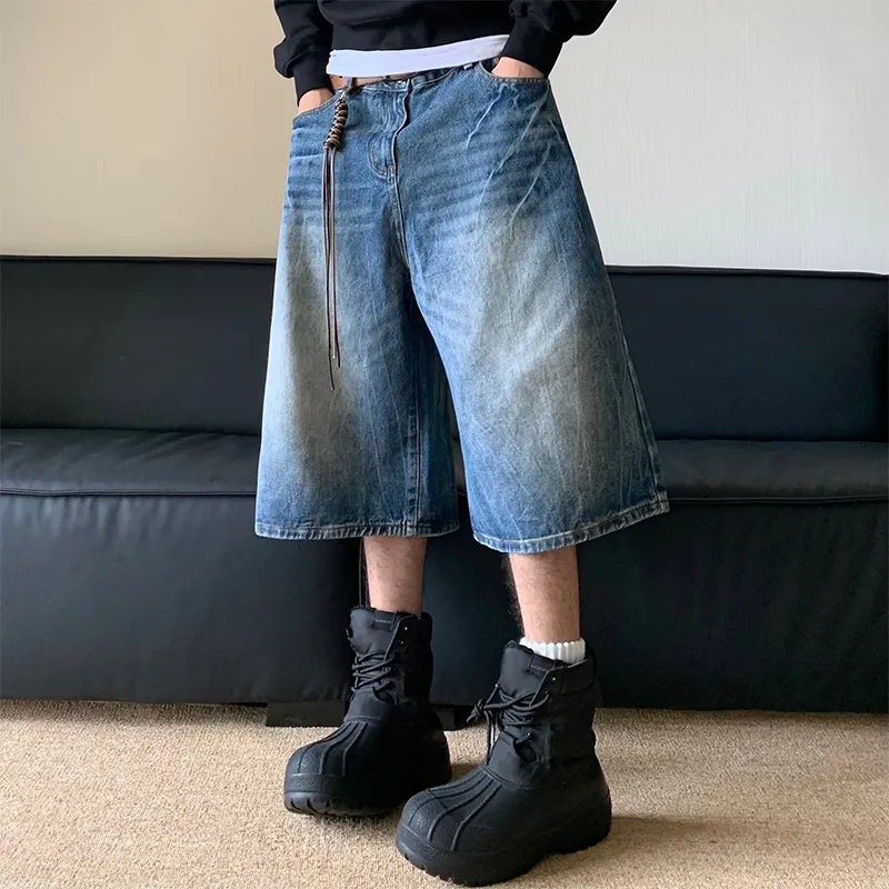 REMODUTION Denim Shorts Unisex-2