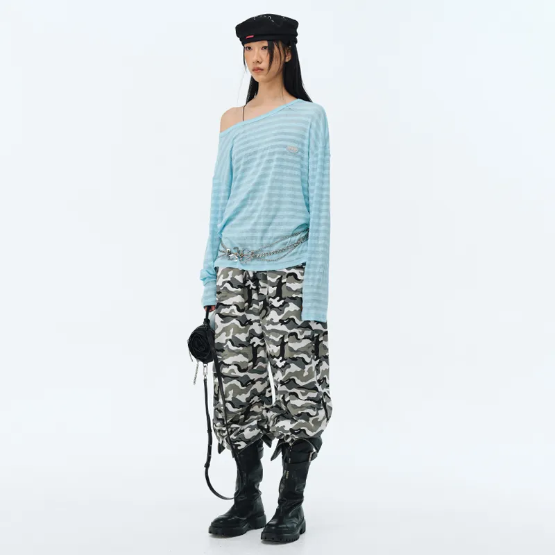 TURNTHETABLES Drop Shoulder Sleeve T Shirt Women's-4
