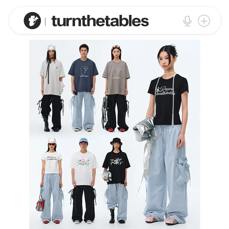 TURNTHETABLES Casual Pants Unisex-5