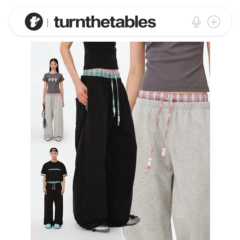 TURNTHETABLES Casual Pants Unisex-10