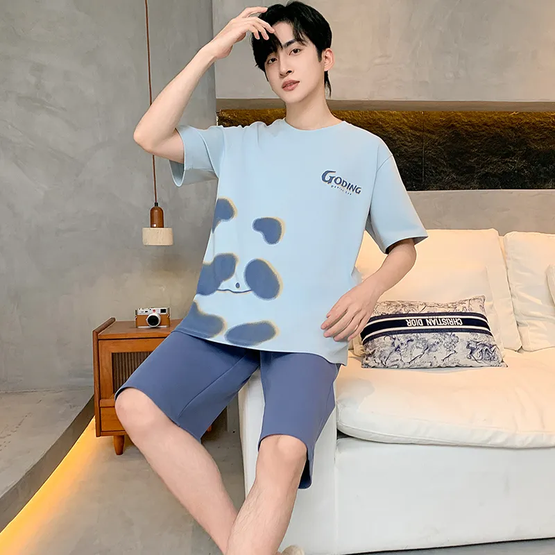 MIIOW Cool One Summer Series Pajama Set Men's Sky Blue-4