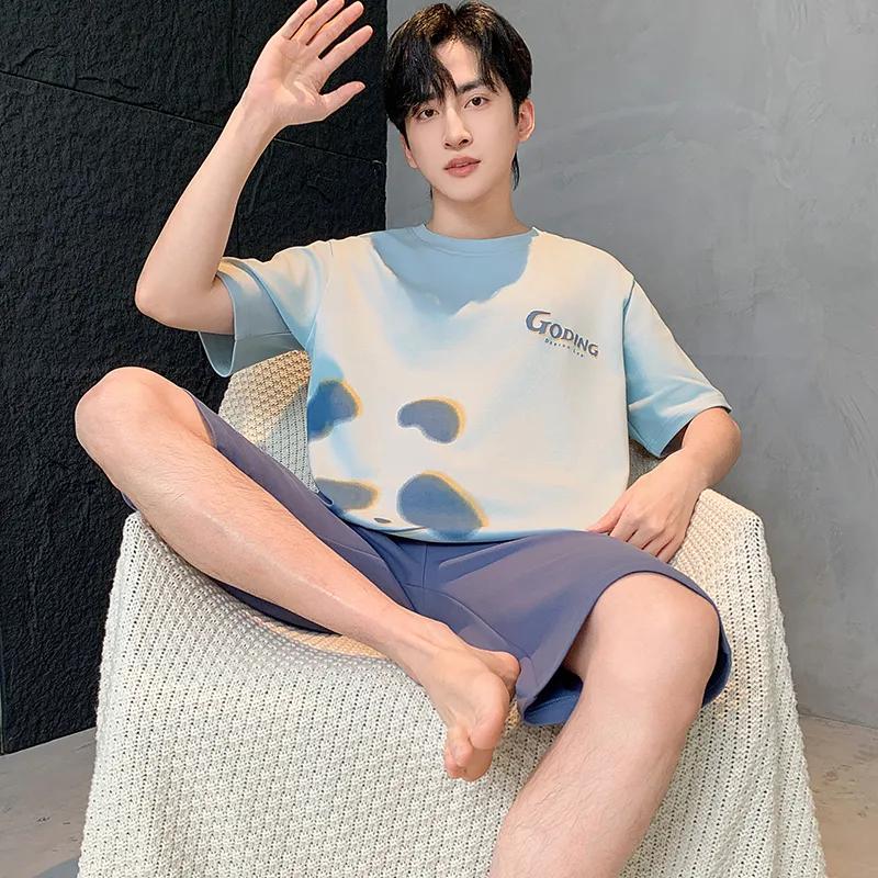 MIIOW Cool One Summer Series Pajama Set Men's Sky Blue-5
