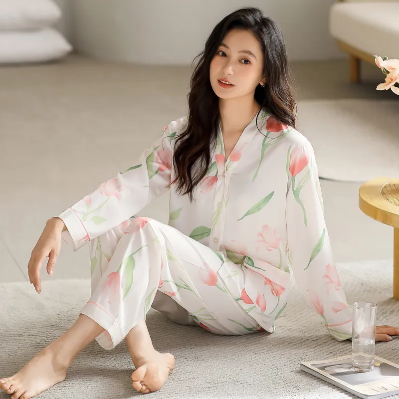 MIIOW Trend Party Series Pajama Set Women's White-2