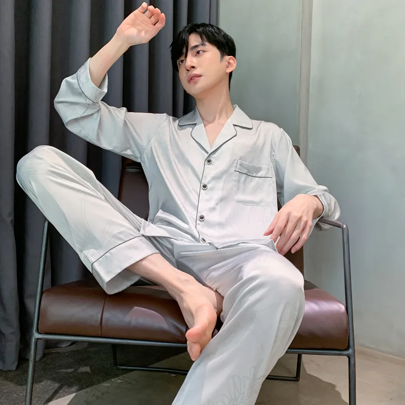 MIIOW Trend Party Series Pajama Set Men's White-1