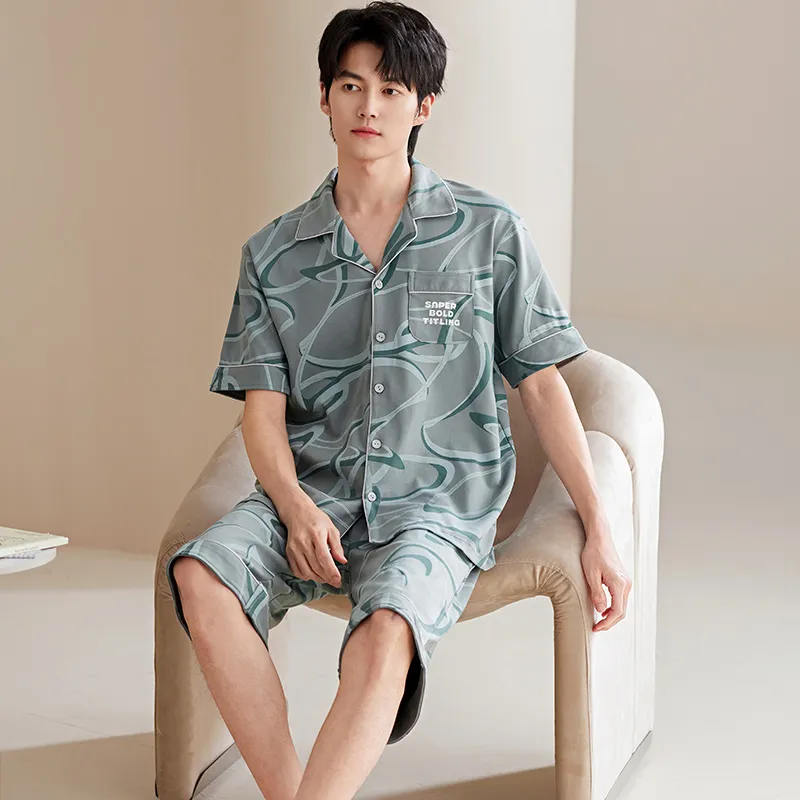 MIIOW Cool One Summer Series Pajama Set Men's Emerald-3