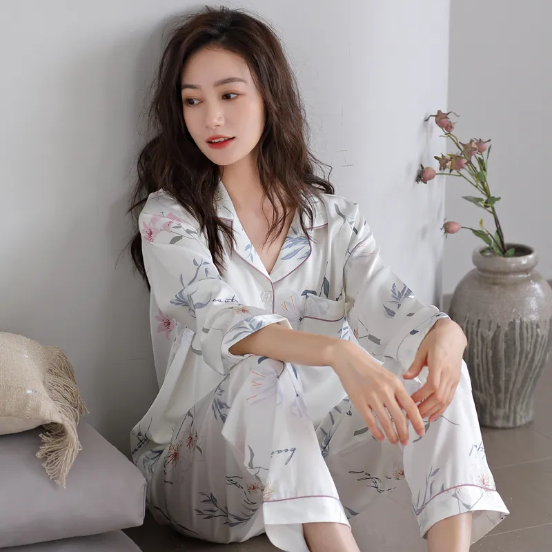 MIIOW Trend Party Series Pajama Set Women's White-3