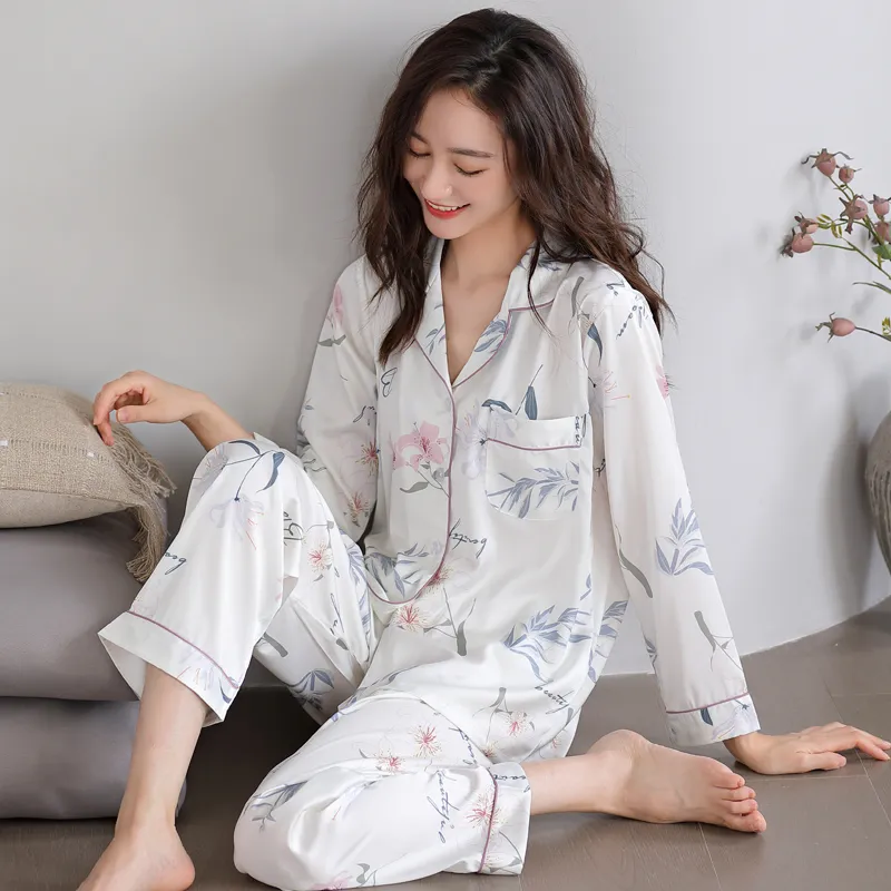 MIIOW Trend Party Series Pajama Set Women's White-4