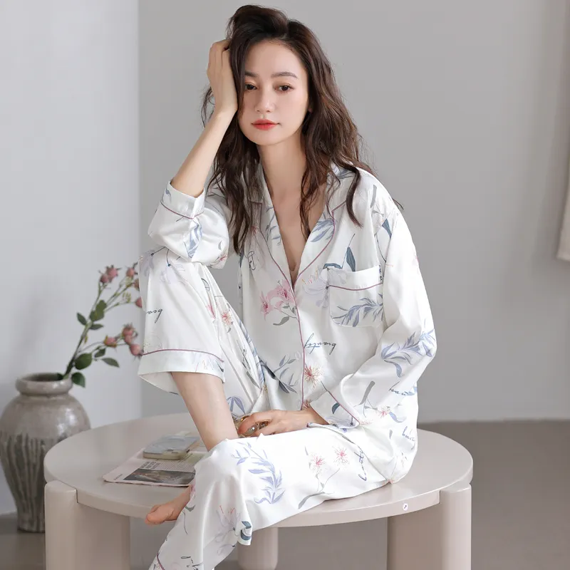 MIIOW Trend Party Series Pajama Set Women's White-1