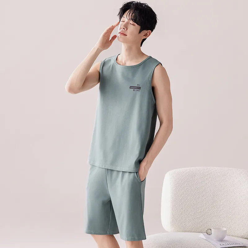 MIIOW Cool One Summer Series Pajama Set Men's Green-2