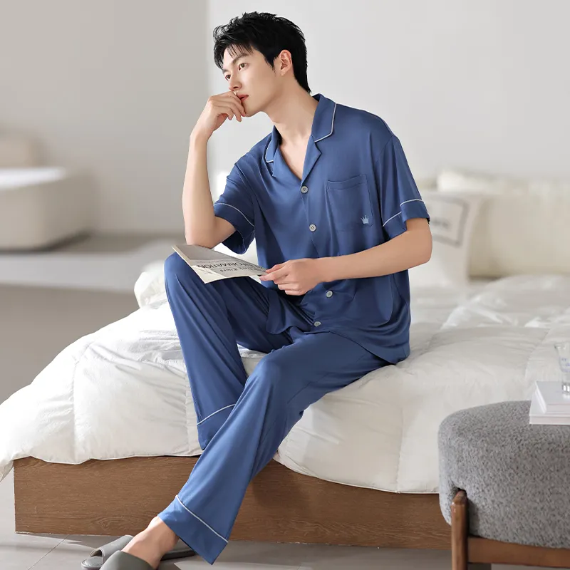 MIIOW Cool One Summer Series Pajama Set Men's Blue-2