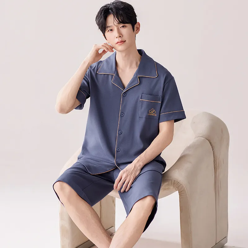 MIIOW Cool One Summer Series Pajama Set Men's Royal Blue-4