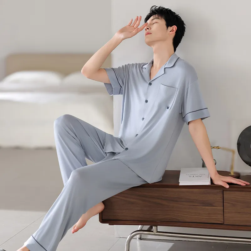 MIIOW Cool One Summer Series Pajama Set Men's Sky Blue-2