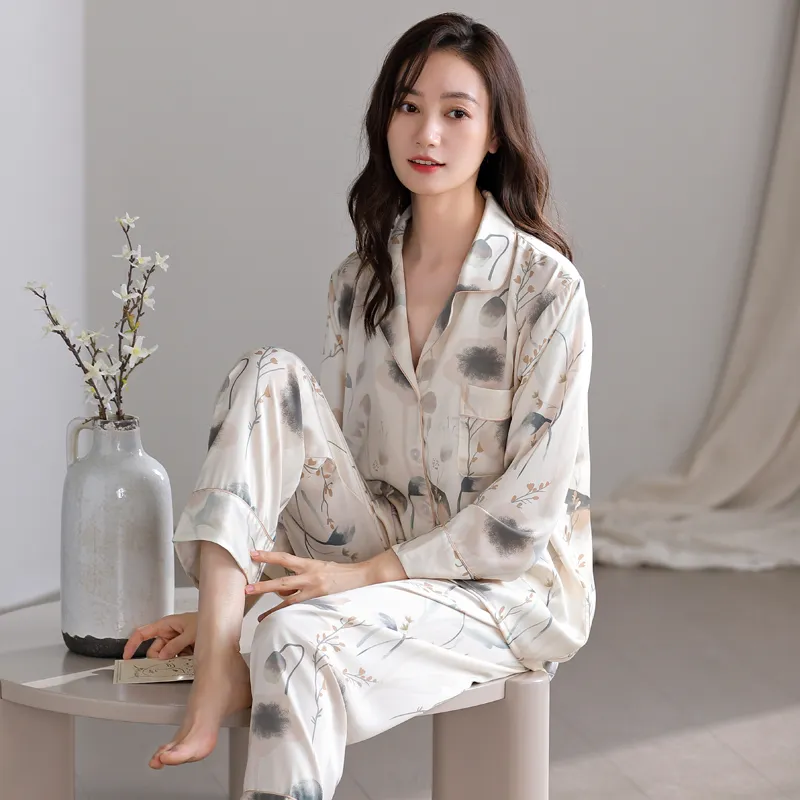 MIIOW Trend Party Series Pajama Set Women's Ivory White-1