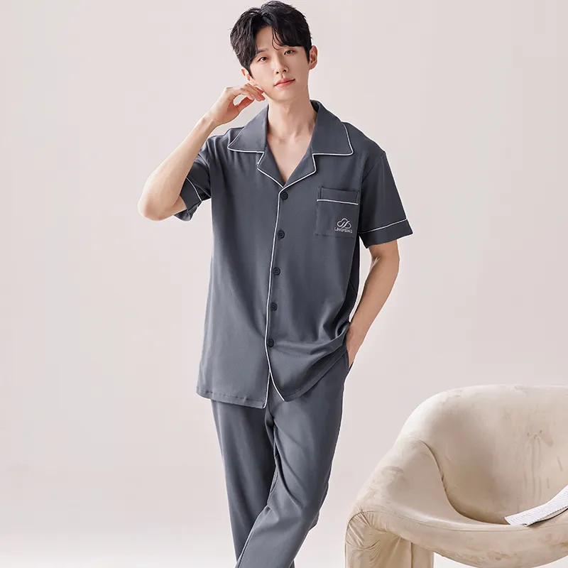 MIIOW Cool One Summer Series Pajama Set Men's Dark Gray-2